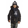 Reset lange zachte warme sjaal navy blue