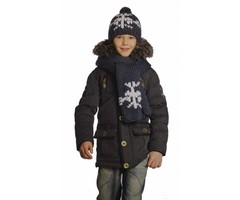 Reset lange zachte warme sjaal navy blue