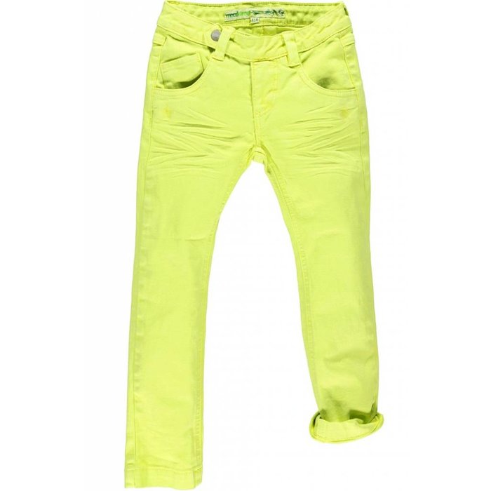 Moodstreet- vrolijke prints en lekker eigenwijs stoere skinny jeans citroen geel