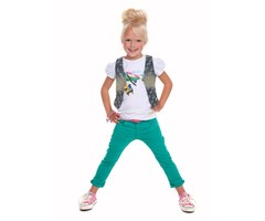 Moodstreet- vrolijke prints en lekker eigenwijs skinny jeans groen