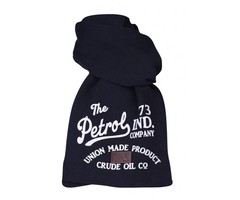Petrol Industries sjaal navy blue white print