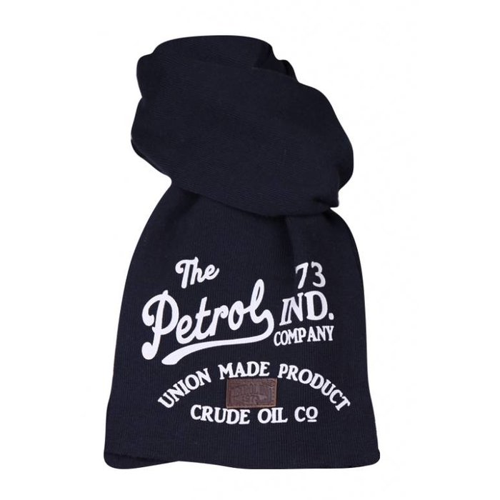 Petrol Industries sjaal navy blue white print