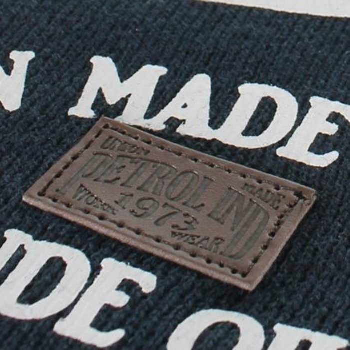 Petrol Industries sjaal navy blue white print