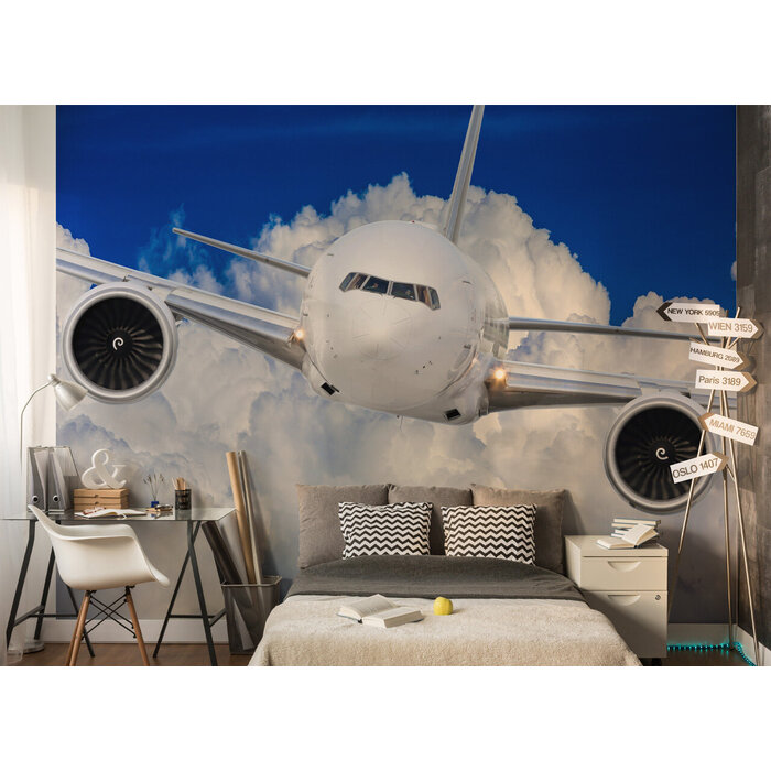 Walltastic Vliegtuig poster behang Large