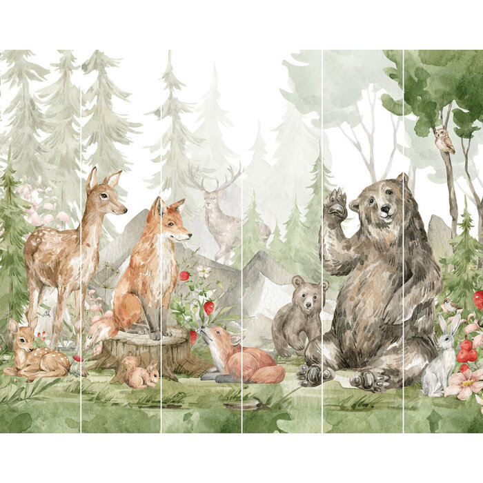 Walltastic Dierenbehang/ Forest Friends poster behang XXL