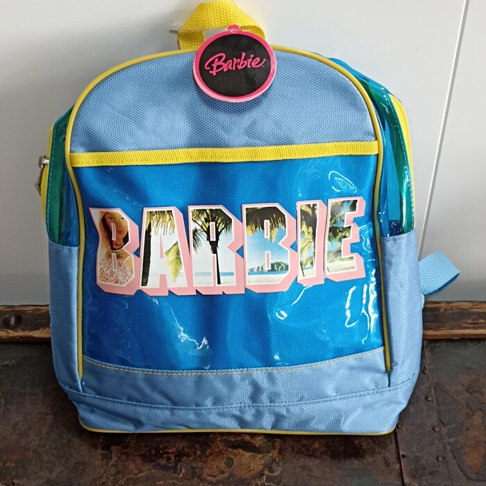 Barbie rugzak met BARBIE  logo blauw