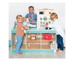 Beleduc Houten speelgoed dokter station 3-in-1