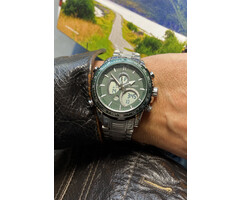 Ernest Heren horloge Ricardo Zilver-blauw