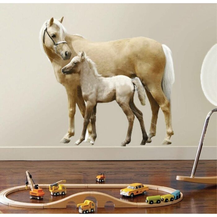 Imagicom Muursticker paard met veulen