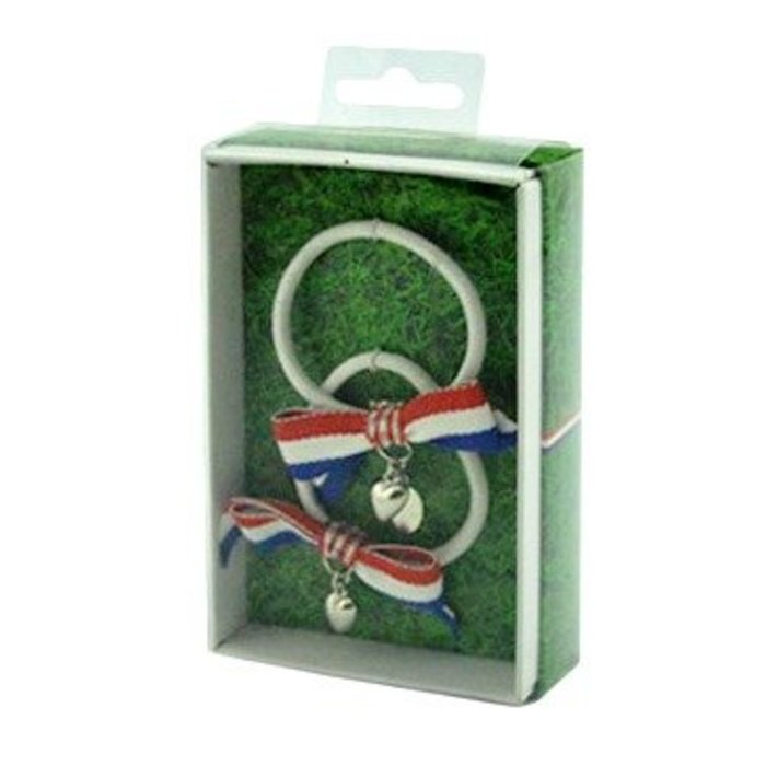 ToyToy kinder haar elastiek met strikjes NL vlag