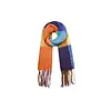 Yehwang Dutch Design warme wintersjaal oranje-paars-blauw-geel