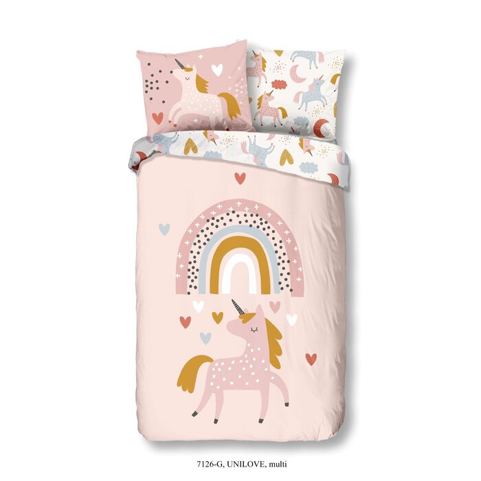 Good Morning  Kinder dekbedovertrek Lovely Unicorns-