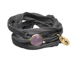 Jozemiek Rakhi Namasté© wikkelarmband Mae Chan grey