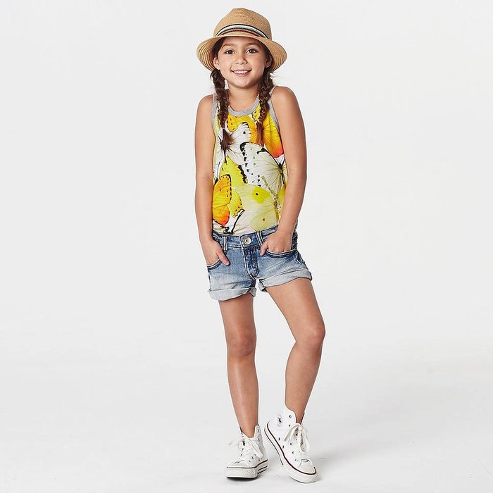 Molo  singlet top Joshlyn Africa butterfly