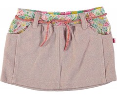 Kidz-Art kleurrijke meisjeskleding outlet feestelijk sweatrokje gold glitter