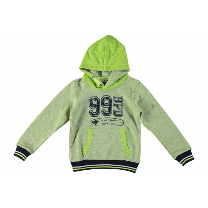 Bampidano boys hooded sweatshirt lime