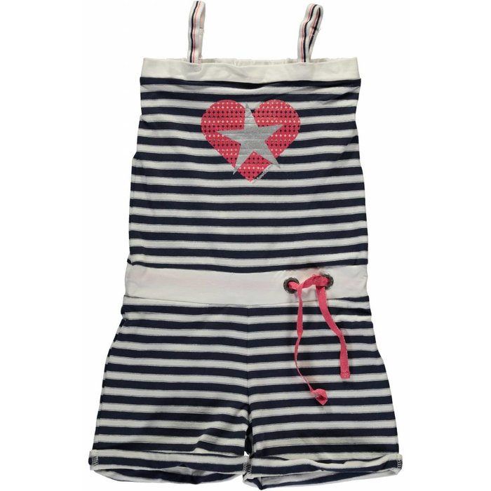 Bampidano jumpsuit marine stripes love hart