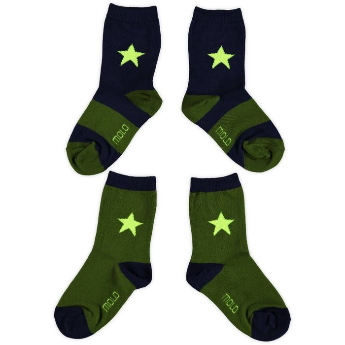 Molo  twee paar sokken Nitis retro army