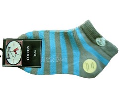 Bonnie Doon baby- en kinder beenmode  sneaker sok army aqua