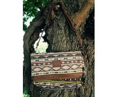 Jozemiek stoere bohemian Aztek bag brown