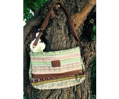 Jozemiek stoere bohemian schoudertas Indian Summer