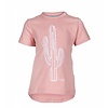 nOeser shirtje pink met geborduurde cactus