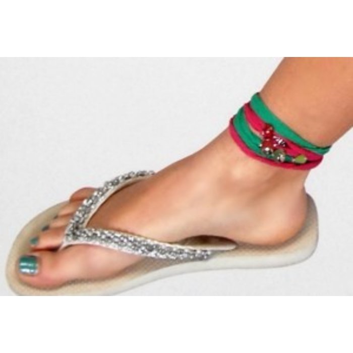 Jozemiek RAKHI zijden wikkelarmband Blush Pink