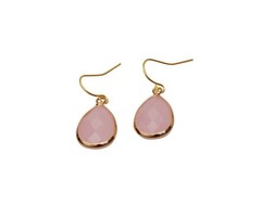 Jozemiek damesoorbellen tear drops soft pink
