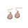 damesoorbellen tear drops soft pink