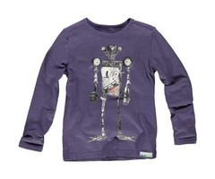 Moodstreet- vrolijke prints en lekker eigenwijs shirt vintage robot purple