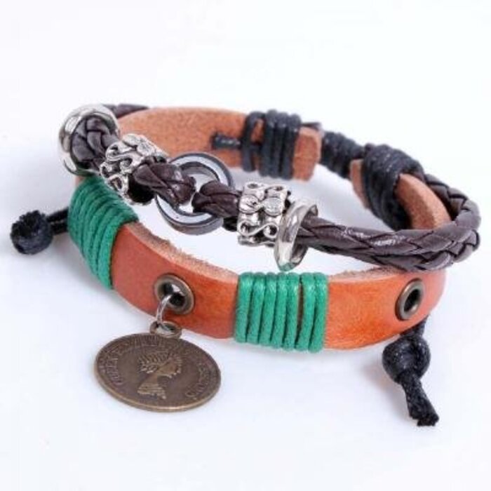 Love Ibiza Dames Armband Ibiza Leather Natural