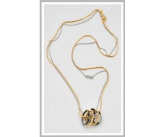 Jozemiek ketting zilver en goud
