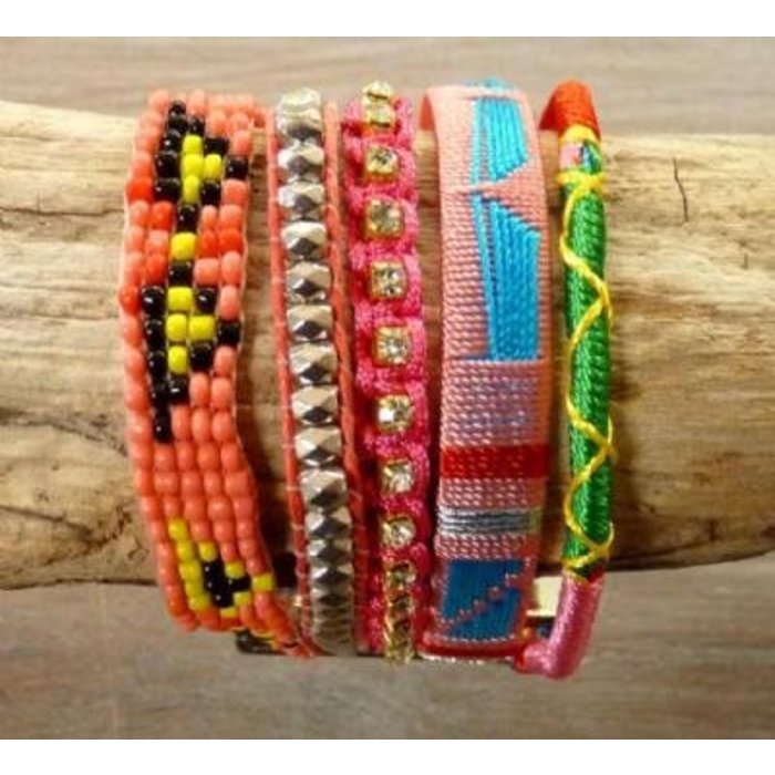 Love Ibiza LOVE IBIZA armband Happiness Pink