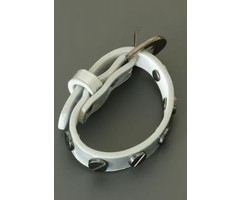 Love Ibiza Stoere leren armband zilver