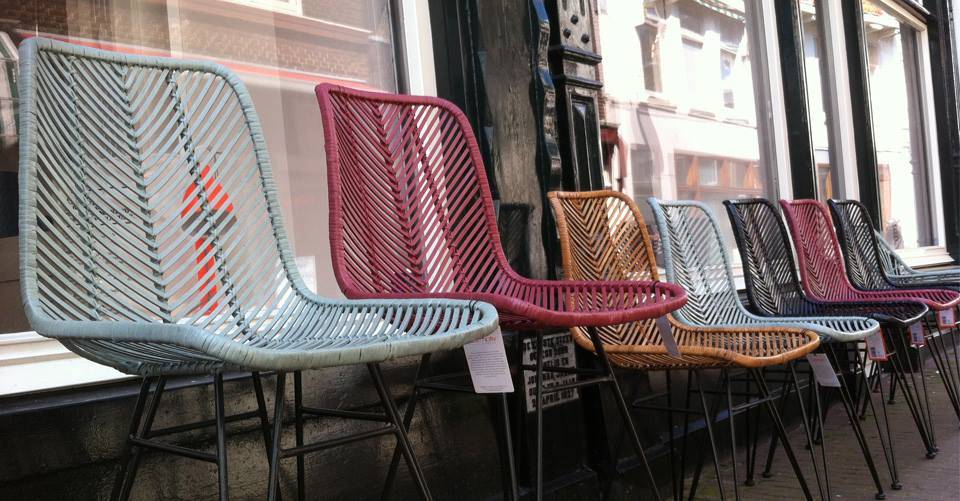 Mooie rotan stoelen van Leitmotiv.