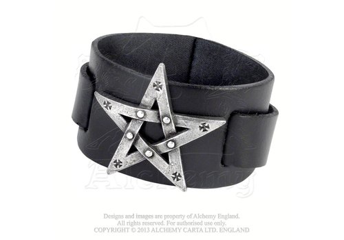 Lederarmband Pentagramm 