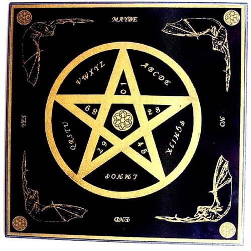 Witchboard mit Pentagramm 