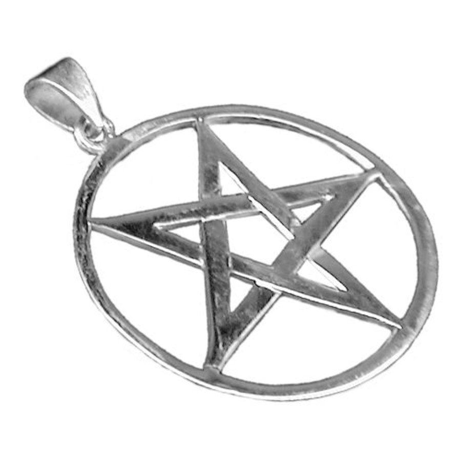 Pentagramm Amulett Anhänger aus 925 Sterling Silber-3