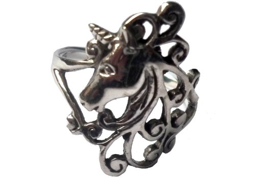 Einhorn Ring silber 