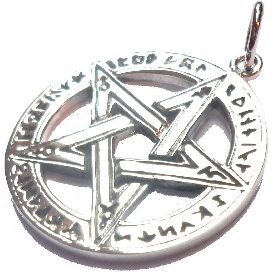 Pentagramm Anhänger, Zinn oder Sterling Silber, ca. 28 mm-2
