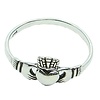 Keltisch Schön gearbeiteter Claddagh Ring aus 925 Sterling Silber