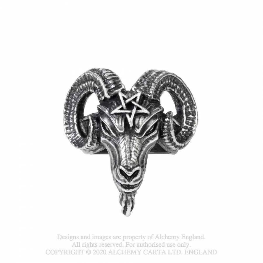 Alchemy England 1977 Ring  Baphomet-1