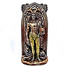 Göttin Druiden Figur aus Polyresin, bronziert