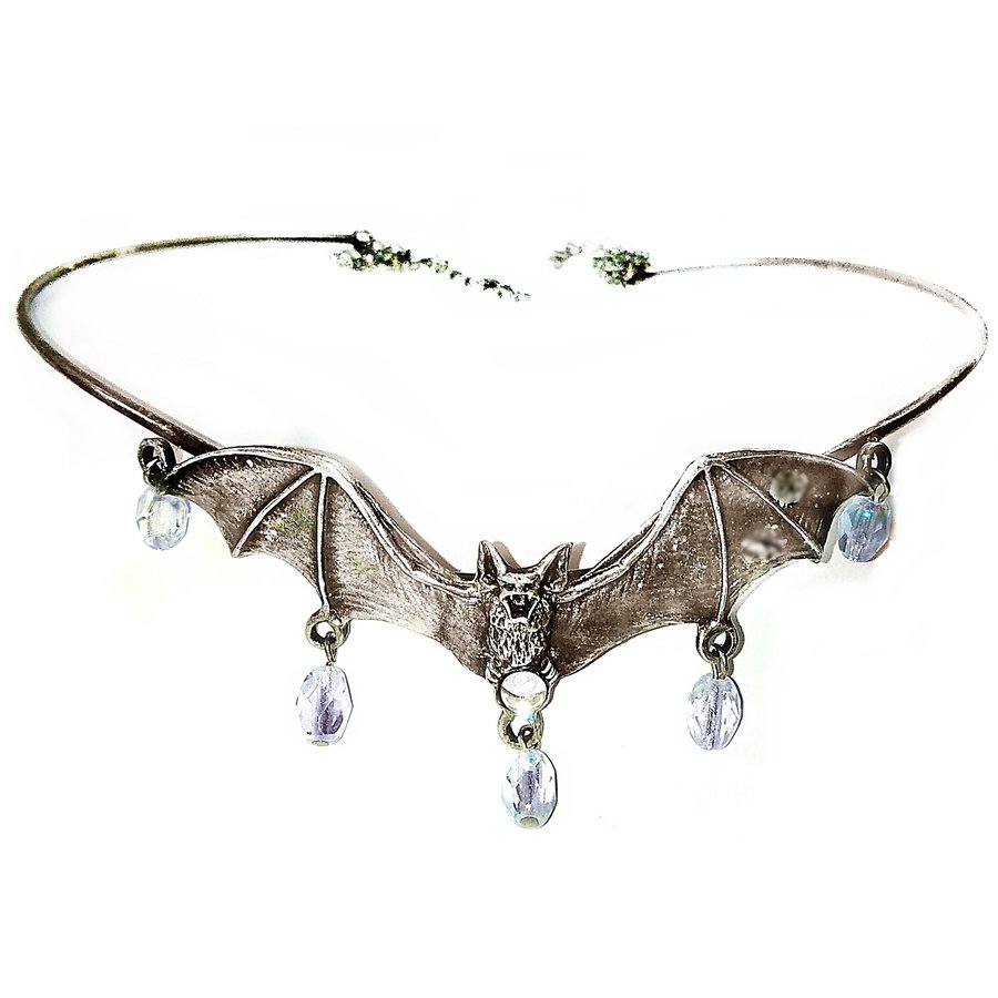 Mittelalter Stirnschmuck mit Fledermaus-4