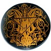 Fledermaus Altarpentakel "Gothic Bat" mit Pentagramm