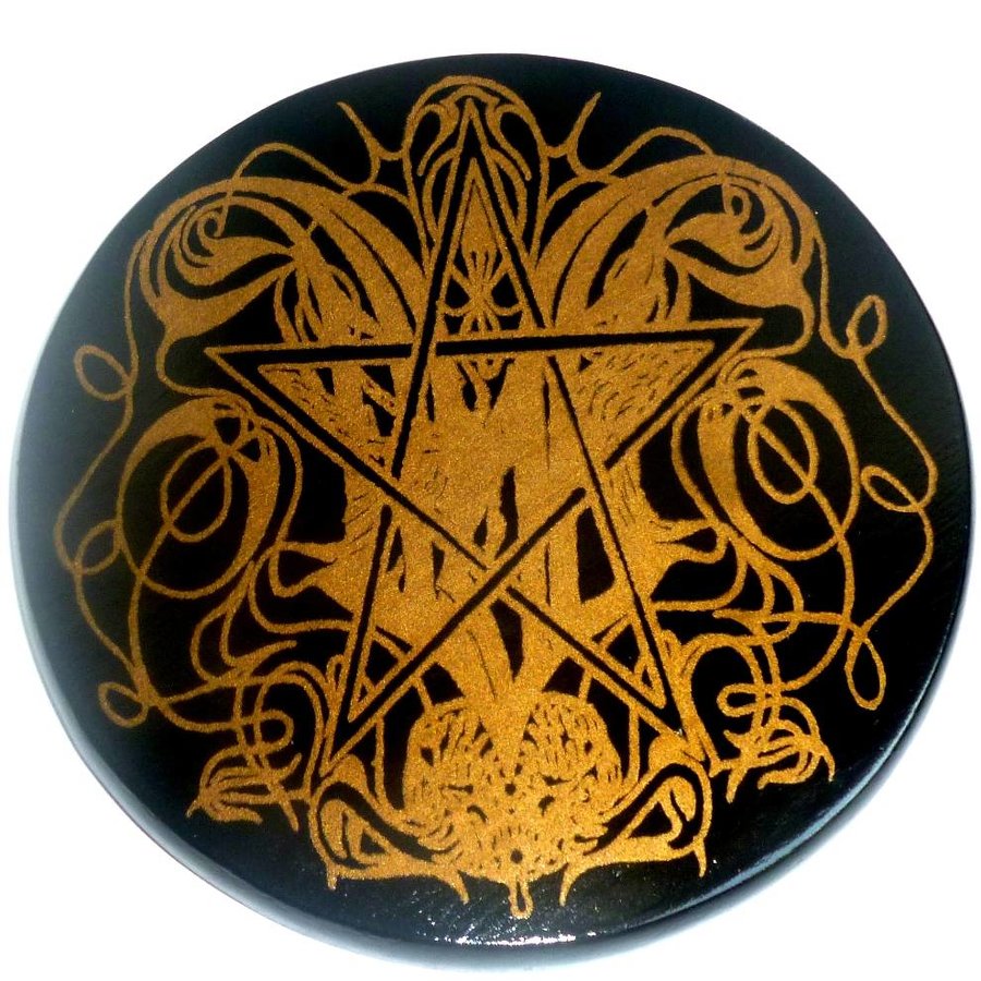 Altarpentakel "Gothic" mit Pentagramm-1