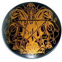 thumb-Altarpentakel "Gothic" mit Pentagramm-3