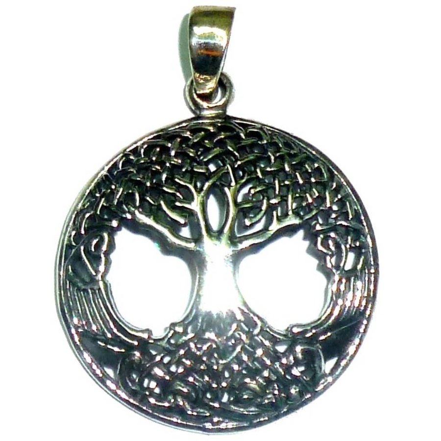 Baum des Lebens: Anhänger "Yggdrassil" Sterling Silber-3