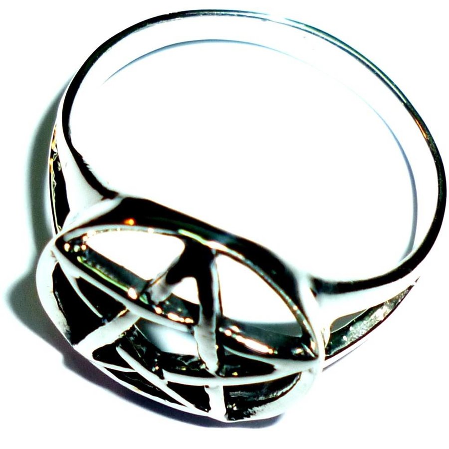 Pentagramm Ring 925-Silber-4