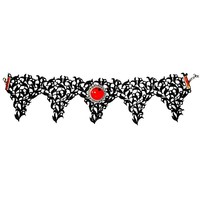 Bat Wings Spitzen Halsband